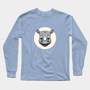 Cute Rhino Long Sleeve T-Shirt